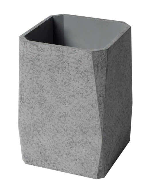 ALFI brand ABCO1045 12" x 8" Concrete Gray Matte Waste Bin for Bathrooms