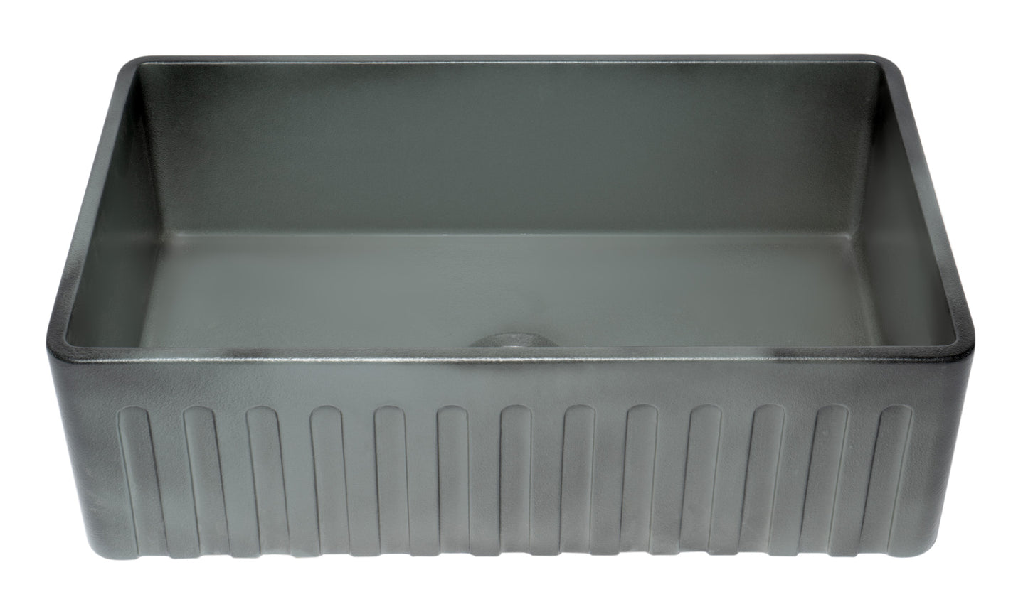 ALFI brand 33 inch Reversible Single Fireclay Farmhouse Kitchen Sink