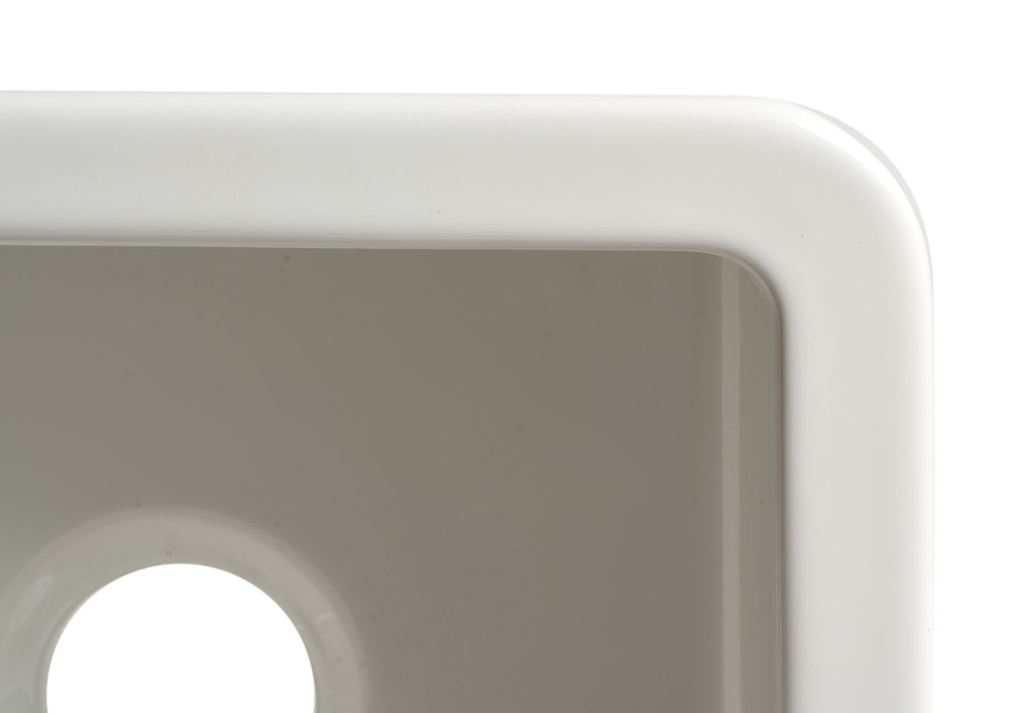 ALFI brand White Square 18" x 18" Undermount / Drop In Fireclay Prep Sink