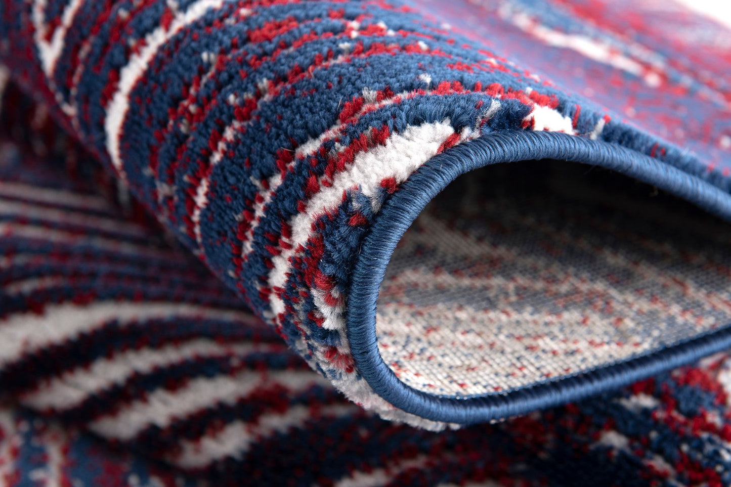 Abington-Ls10163-Red_Navy-5.3 X 7.6 Area Rug