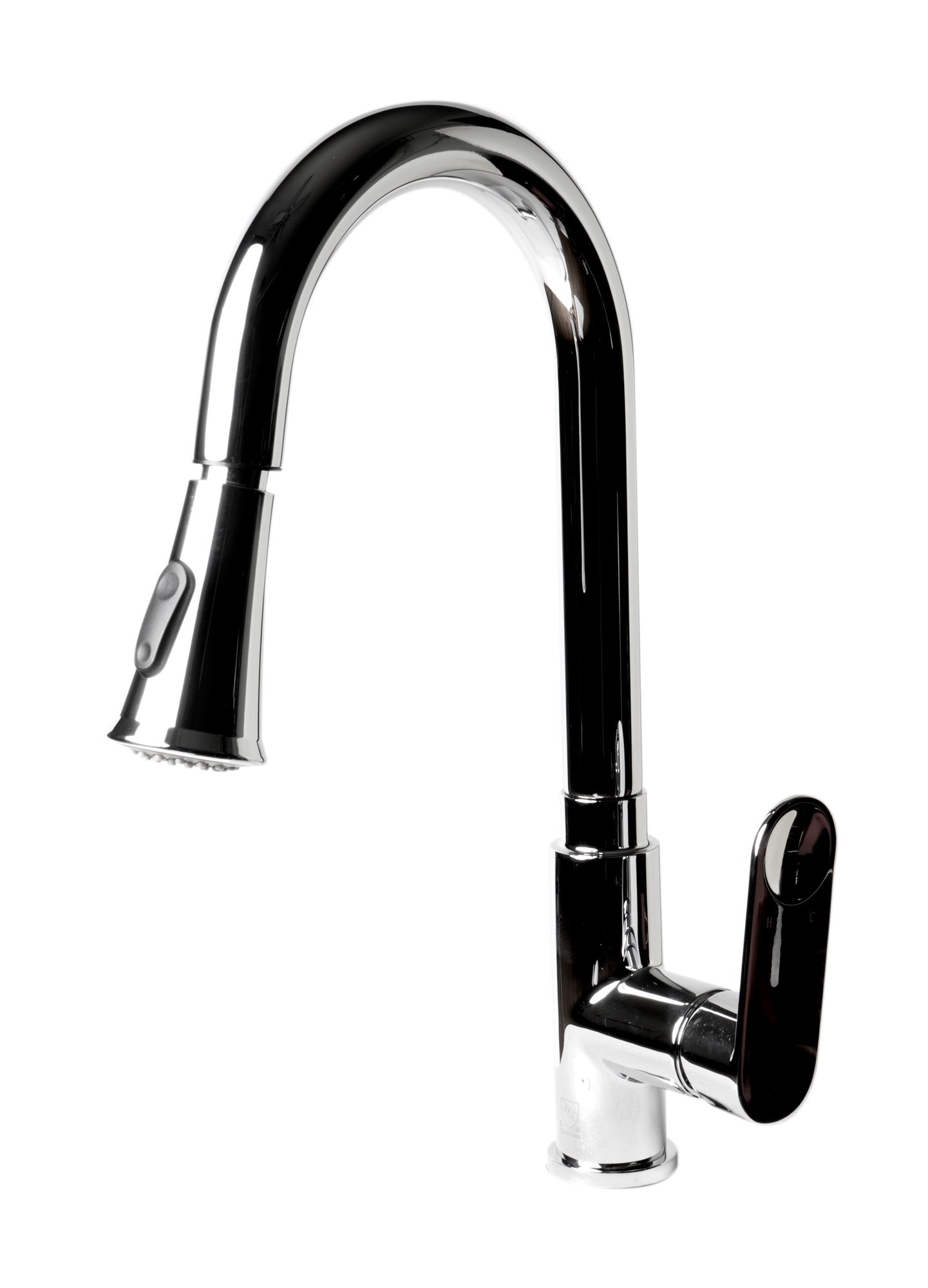 ALFI brand ABKF3480-PC Polished Chrome Gooseneck Pull Down Kitchen Faucet