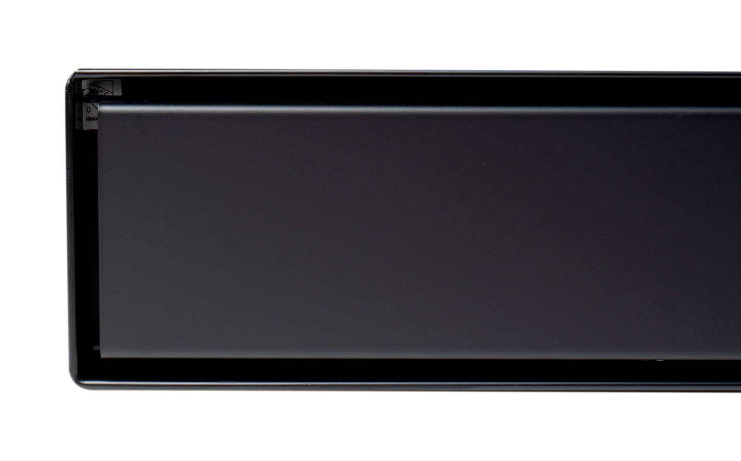 ALFI brand 32" Black Matte Stainless Steel Linear Shower Drain with Solid Cover