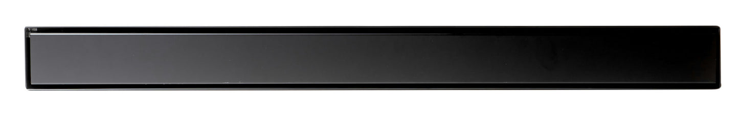 ALFI brand 32" Black Matte Stainless Steel Linear Shower Drain with Solid Cover