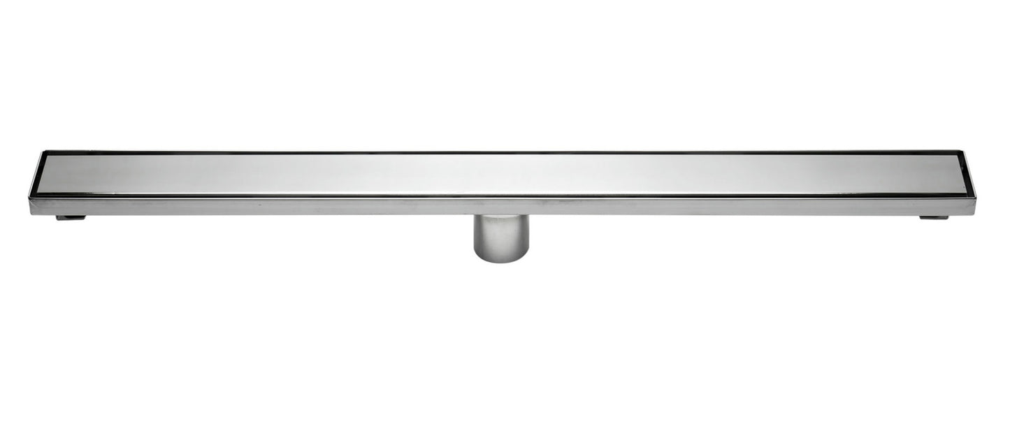 ALFI brand 32" Modern Polished Linear Shower Drain with Solid Cover