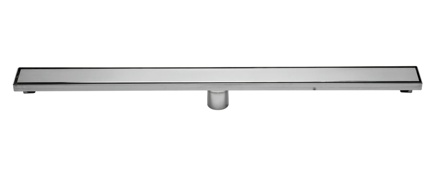 ALFI brand 36" Modern Polished Linear Shower Drain with Solid Cover