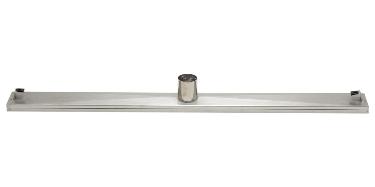 ALFI brand 36" Modern Stainless Steel Linear Shower Drain with Groove Lines
