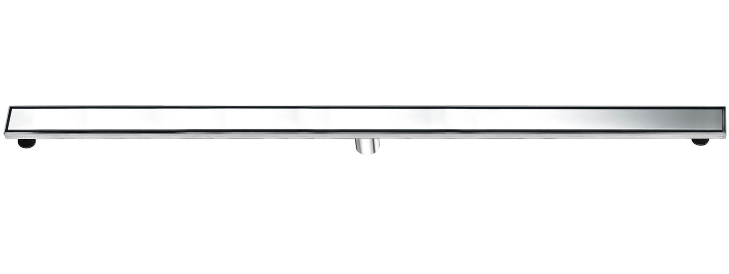 ALFI brand 59" Polished Stainless Steel Linear Shower Drain with Solid Cover
