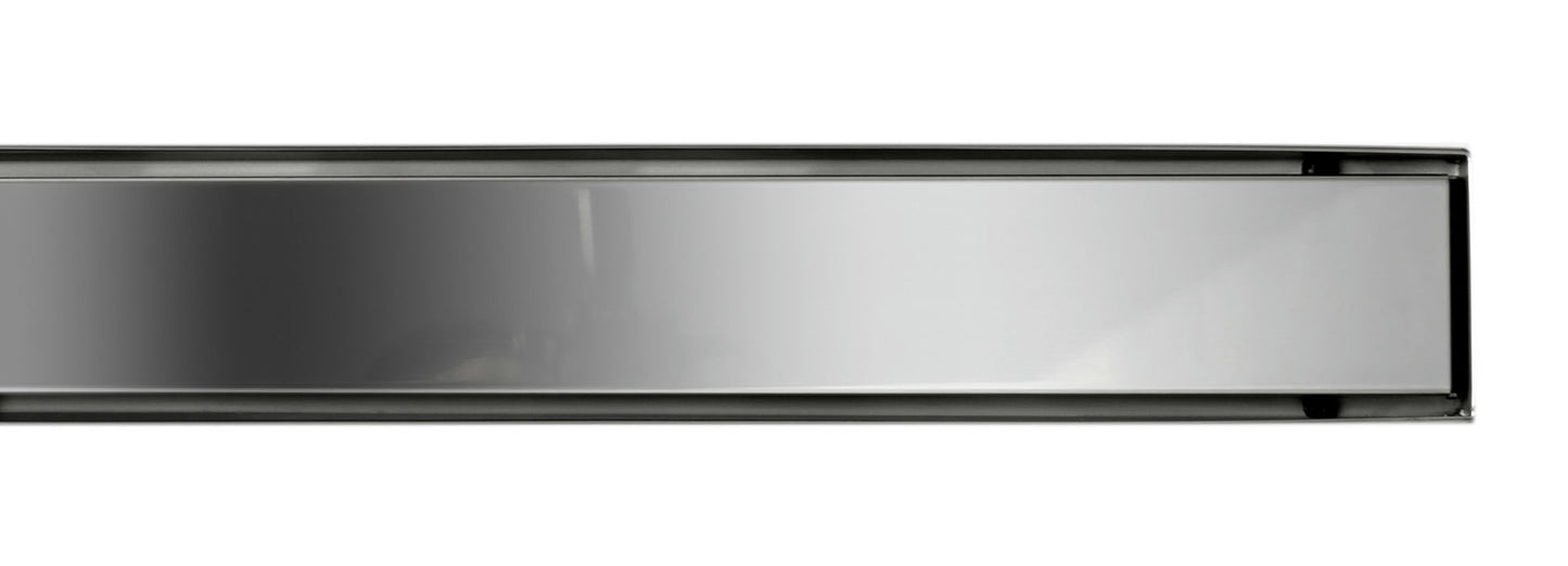 ALFI brand 59" Polished Stainless Steel Linear Shower Drain with Solid Cover