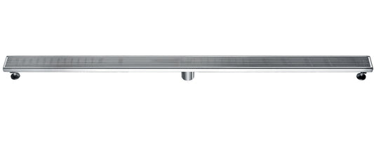 ALFI brand ABLD59D 59" Stainless Steel Linear Shower Drain with Groove Lines