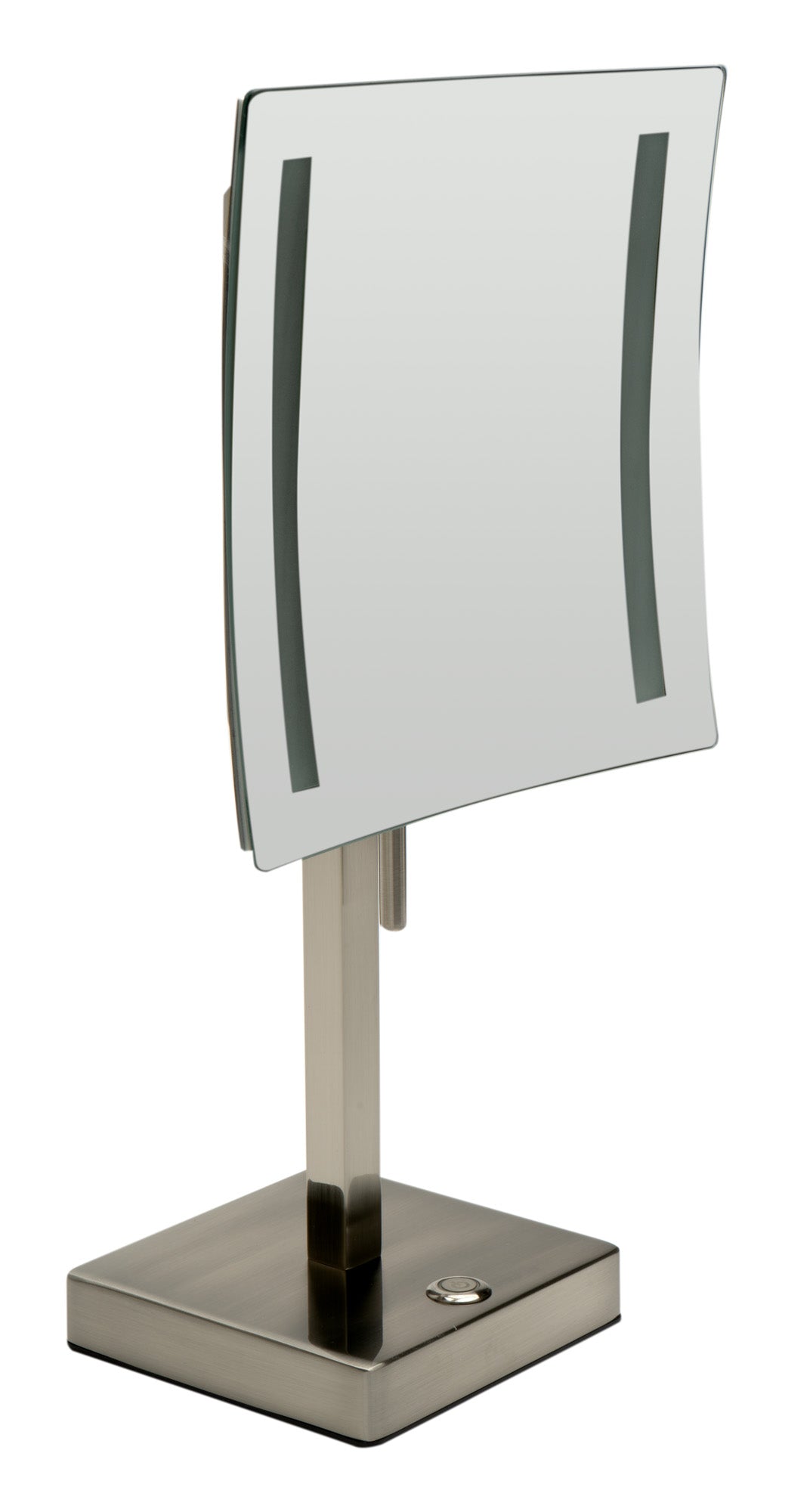 ALFI brandTabletop Square 8" 5x Magnifying Cosmetic Mirror with Light