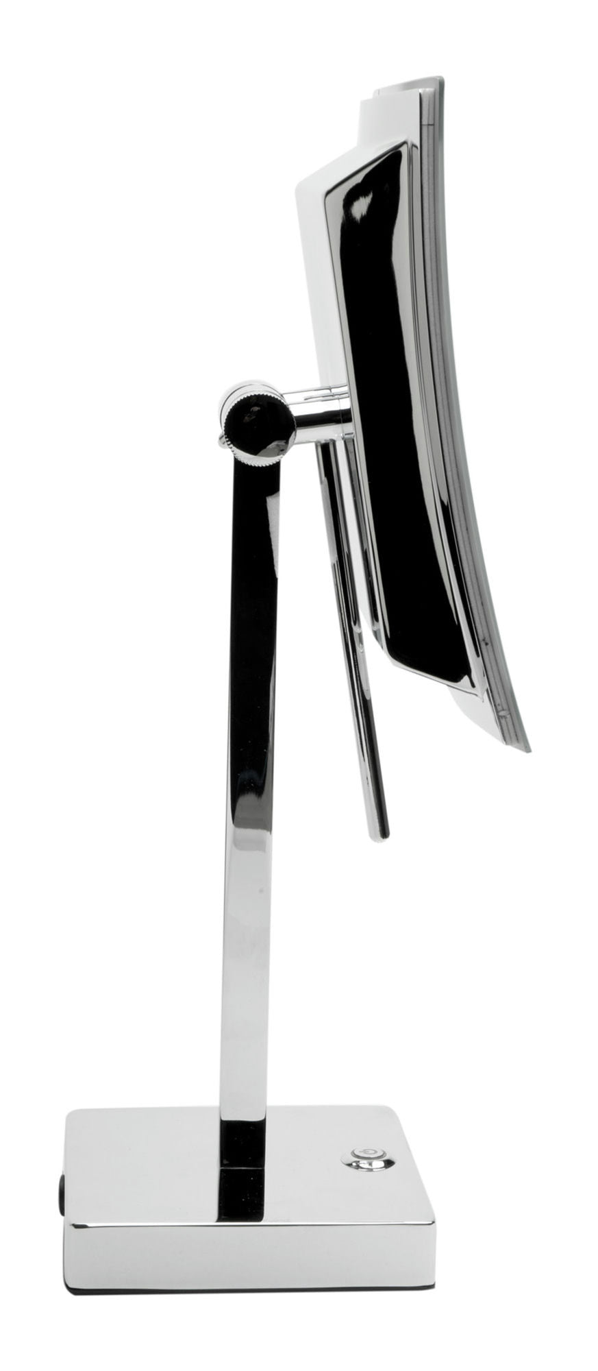 ALFI brand Tabletop Square 8" 5x Magnifying Cosmetic Mirror with Light