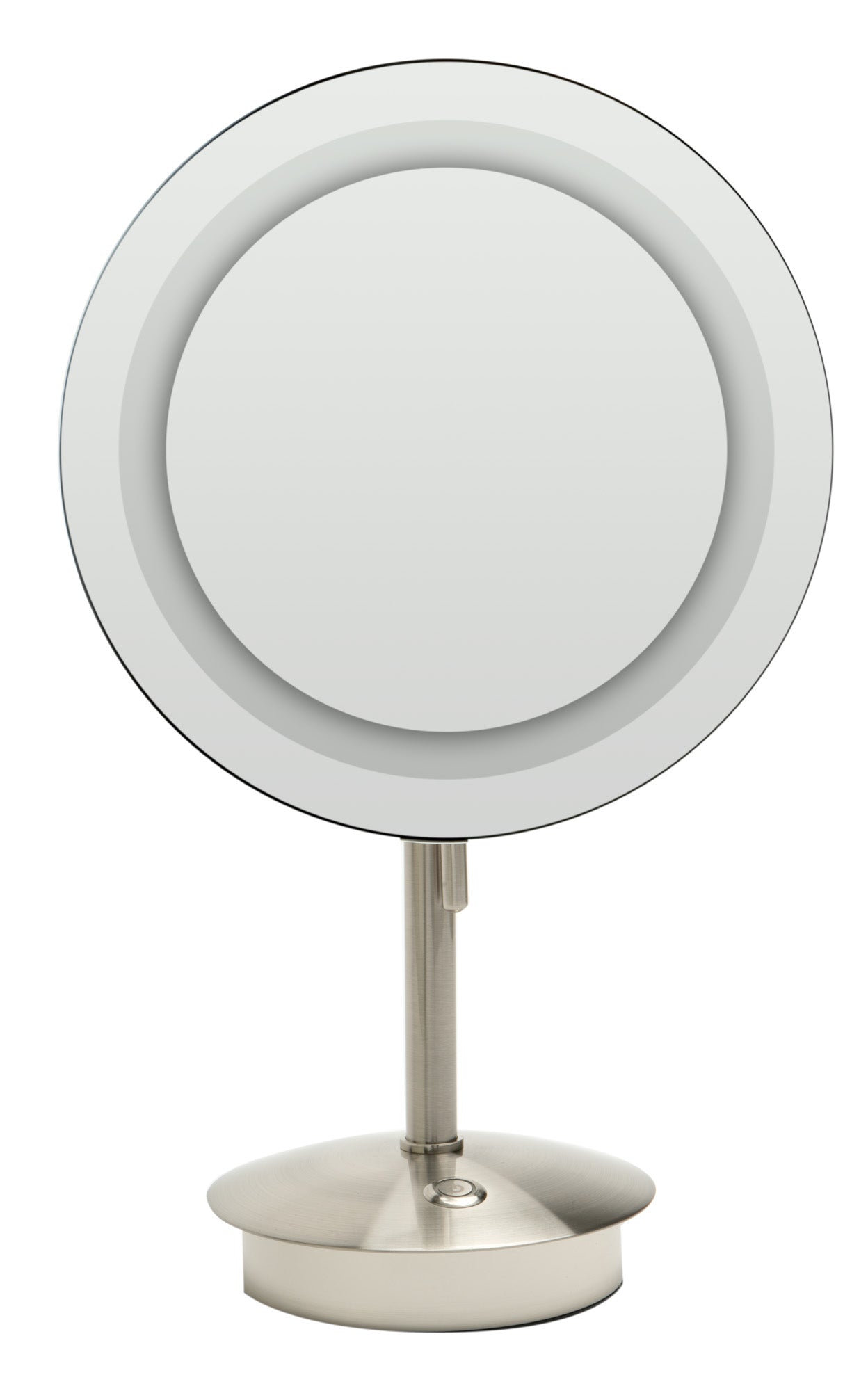 ALFI brandÂ Tabletop Round 9" 5x Magnifying Cosmetic Mirror with Light
