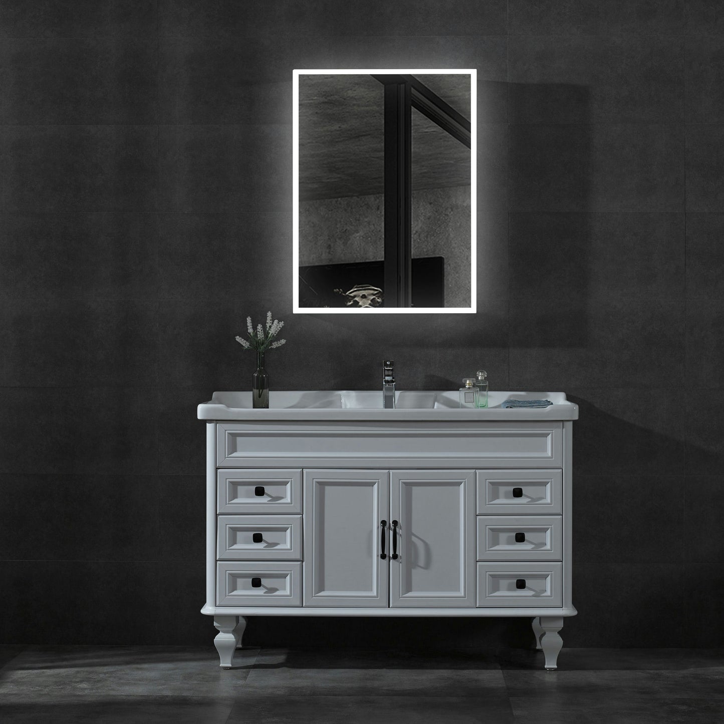 ALFI brand ABMC2432 24" x 32" Single Door LED Light Medicine Cabinet