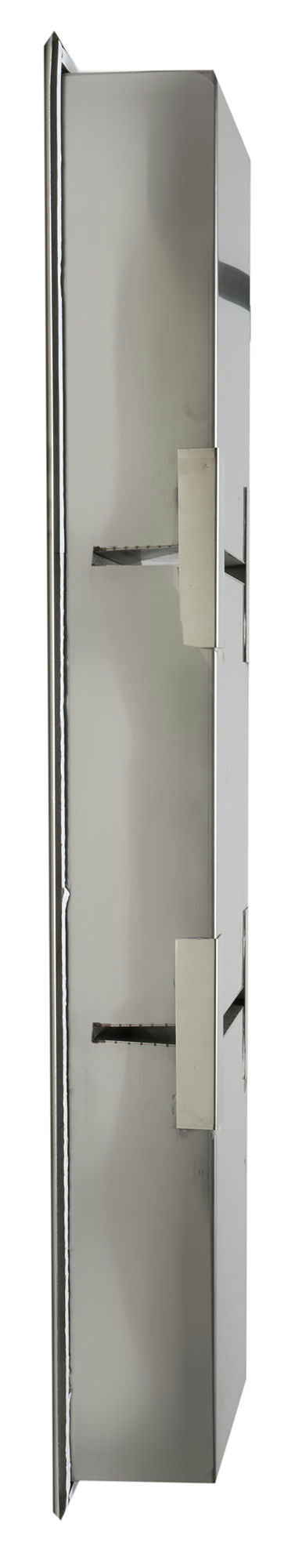 ALFI brand 8 x 36 Brushed Vertical Triple Shelf Bath Shower Niche