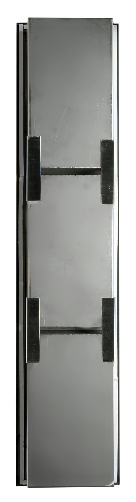 ALFI brand 8 x 36 Brushed Vertical Triple Shelf Bath Shower Niche