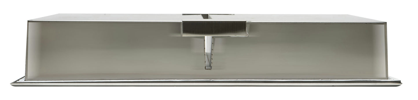 ALFI brand 12 x 24 Brushed Vertical Double Shelf Bath Shower Niche