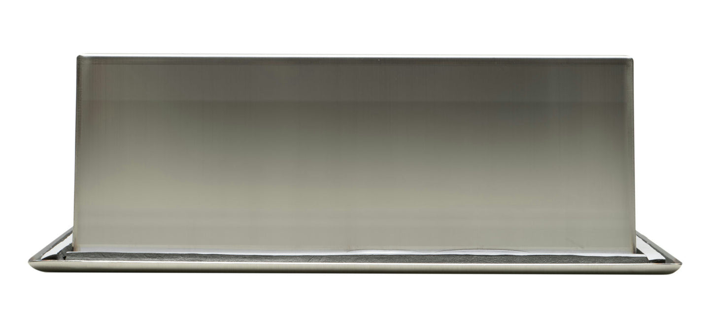 ALFI brand 24 x 12 Brushed Horizontal Single Shelf Bath Shower Niche