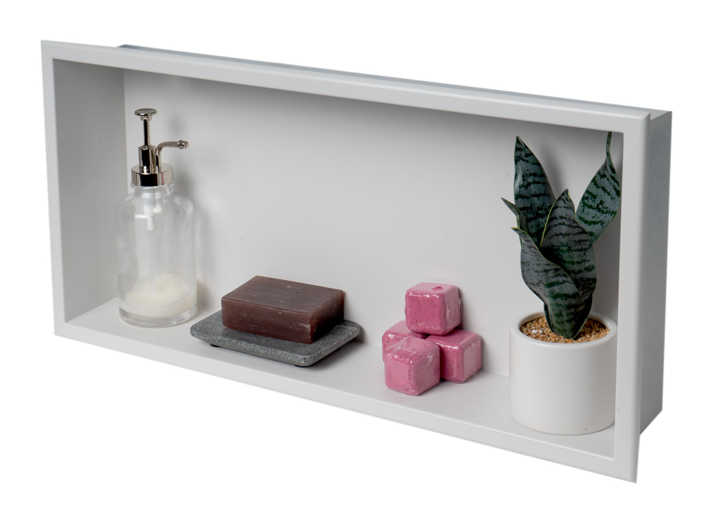 ALFI brand 24 x 12 Matte Horizontal Single Shelf Bath Shower Niche