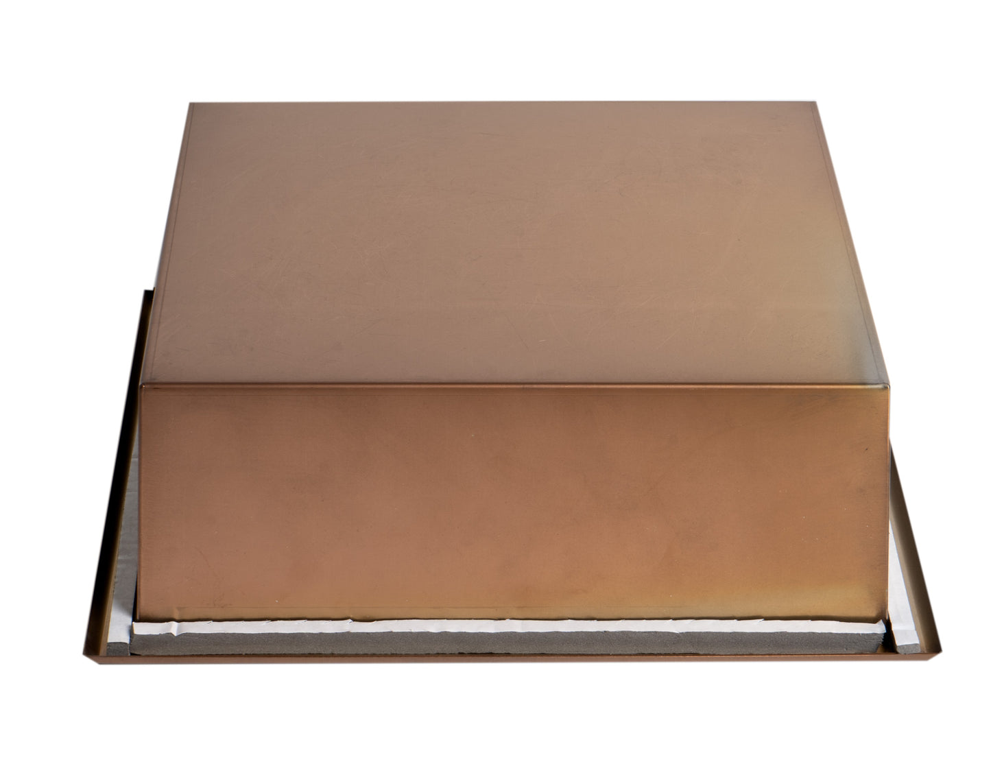 ALFI brand 12" x 12" Brushed Copper PVD Square Single Shelf Shower Niche