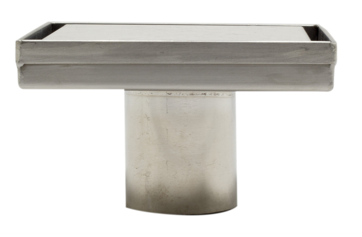 ALFI brand 5" x 5" Modern Square Brushed Shower Drain with Solid Cover
