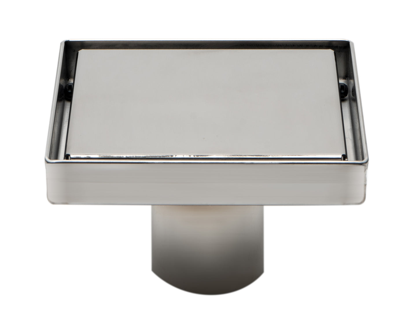 ALFI brand 5"x 5" Modern Square Polished Shower Drain with Solid Cover