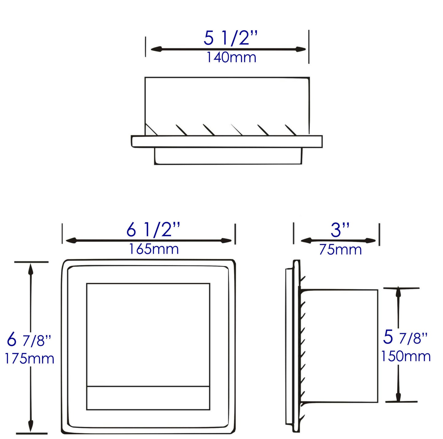 ALFI brand White Matte Stainless Steel Recessed Toilet Paper Holder with Cover