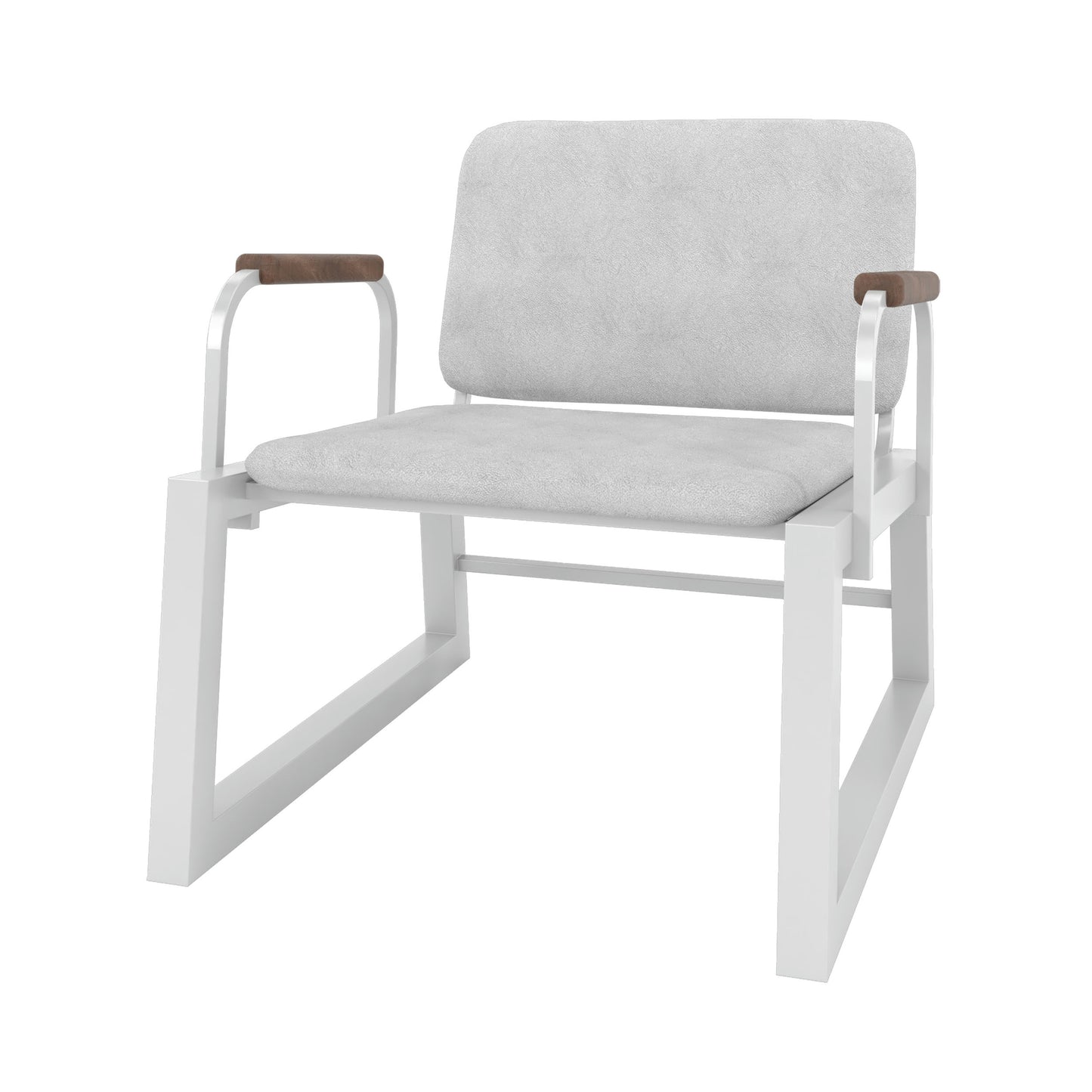 Whythe PU Leather Low Accent Chair 1.0 in White