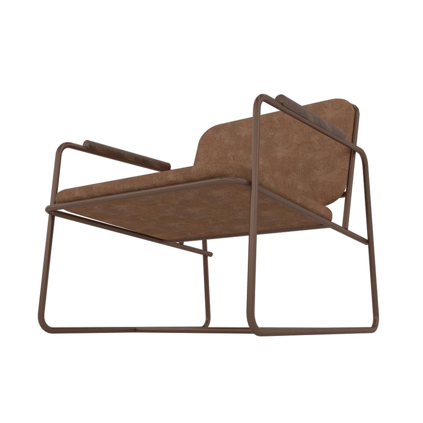 Whythe PU Leather Low Accent Chair 2.0 in Corten