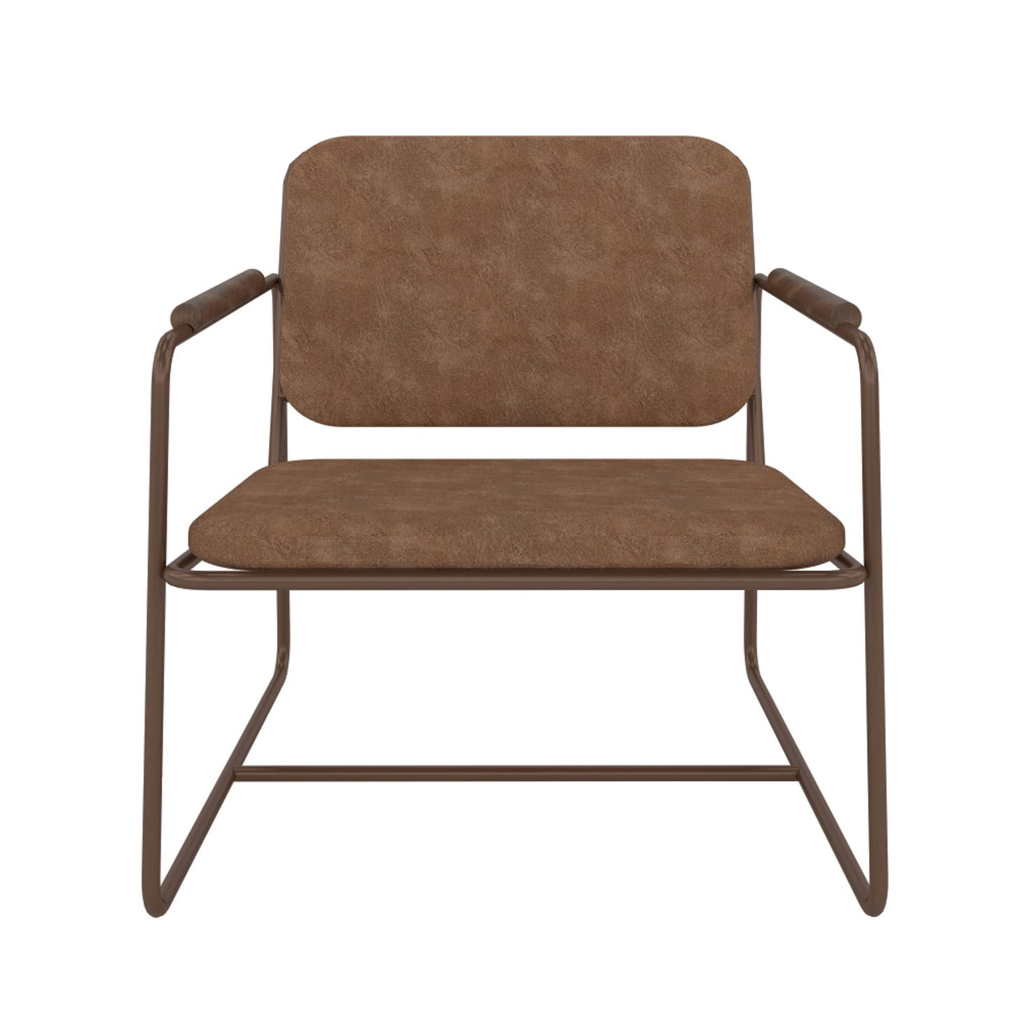 Whythe PU Leather Low Accent Chair 2.0 in Corten
