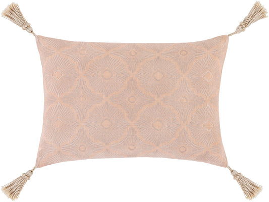 Surya Accra Peach Pillow Shell With Down Insert 13"H X 20"W