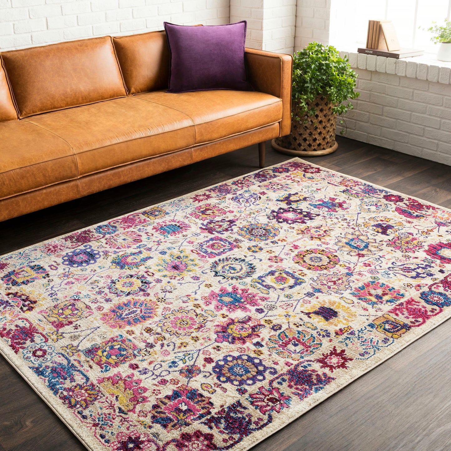Surya Alchemy Pink Rug 2' X 2'11"
