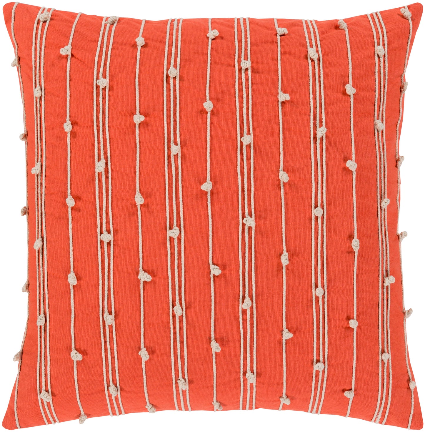 Surya Accretion Coral Pillow Shell With Polyester Insert 22"H X 22"W