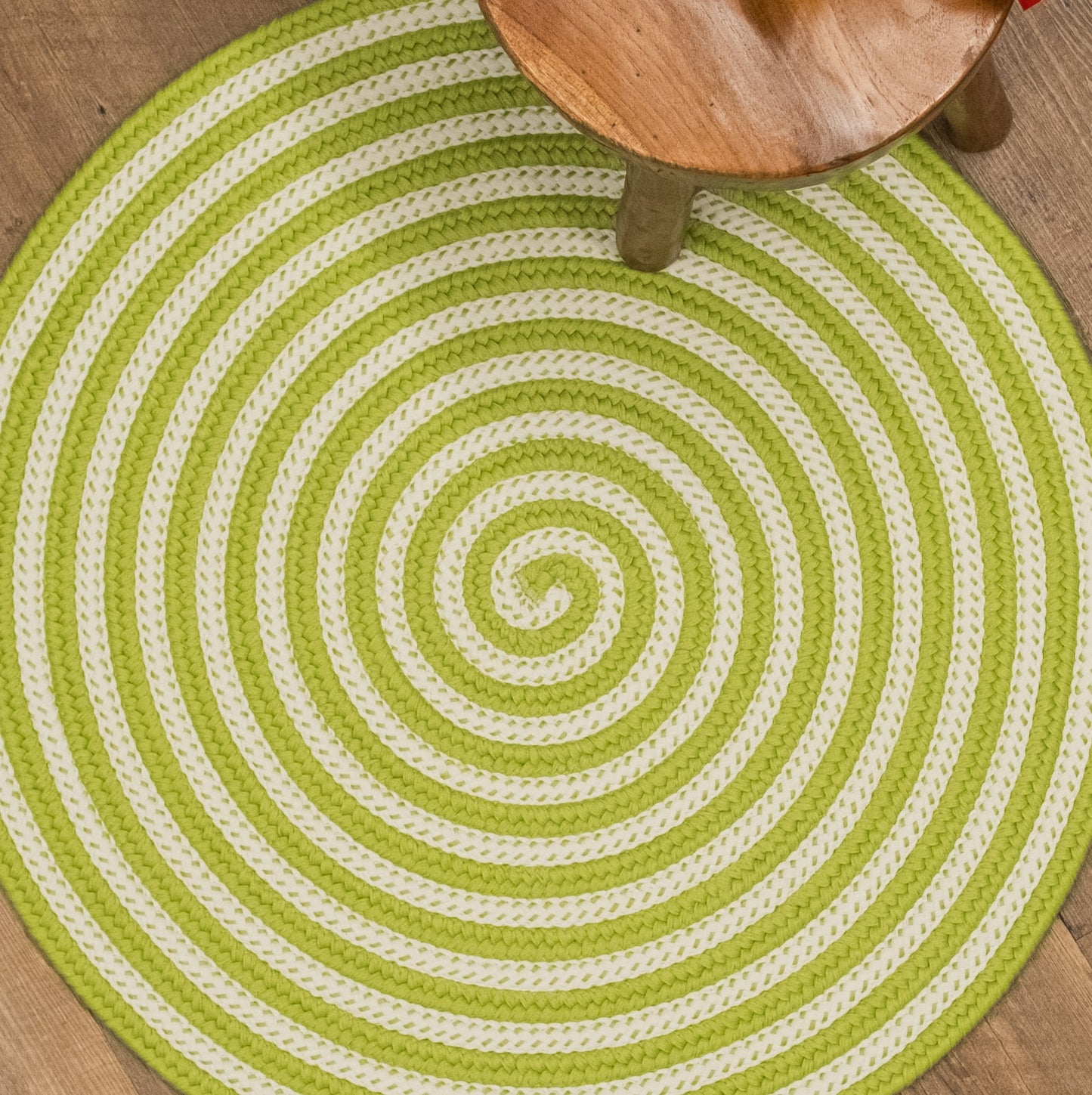 Candy Cane Rugs - Green 45â€ x 45â€