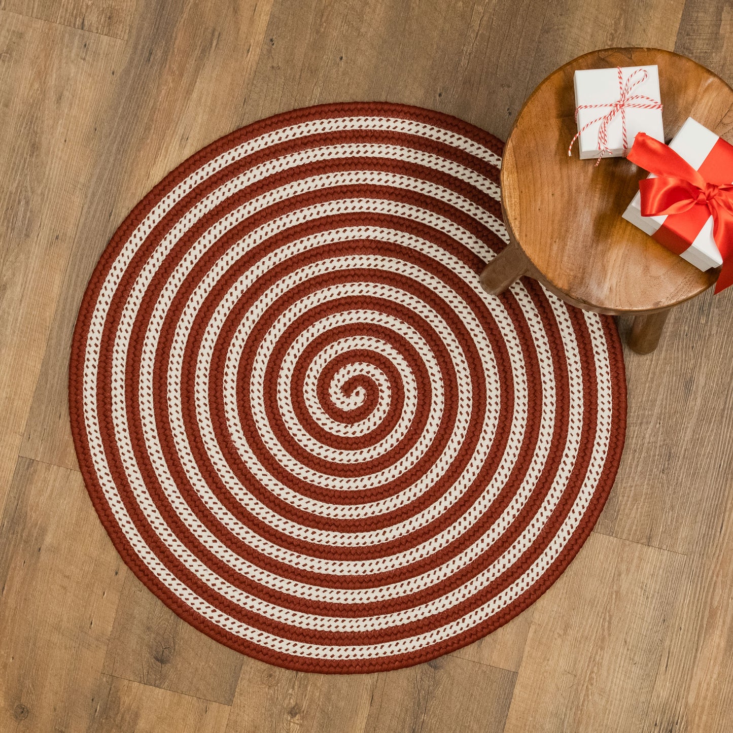 Candy Cane Rugs - Red 65â€ x 65â€