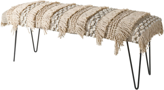 Surya Adilah Upholstered Bench 18"H X 48"W X 16"D