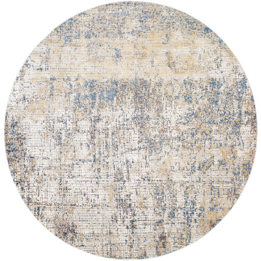 Surya Aisha Rug 5'3" Round Light Blue