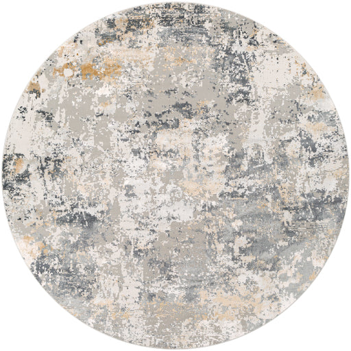 Surya Aisha Rug 5'3" Round - Charcoal