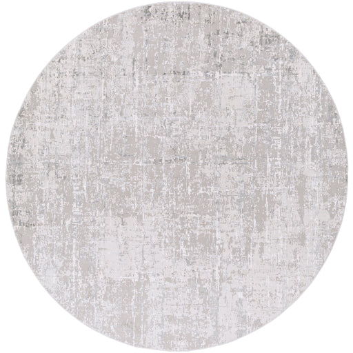 Surya Aisha Rug 5'3" Round - Light Gray