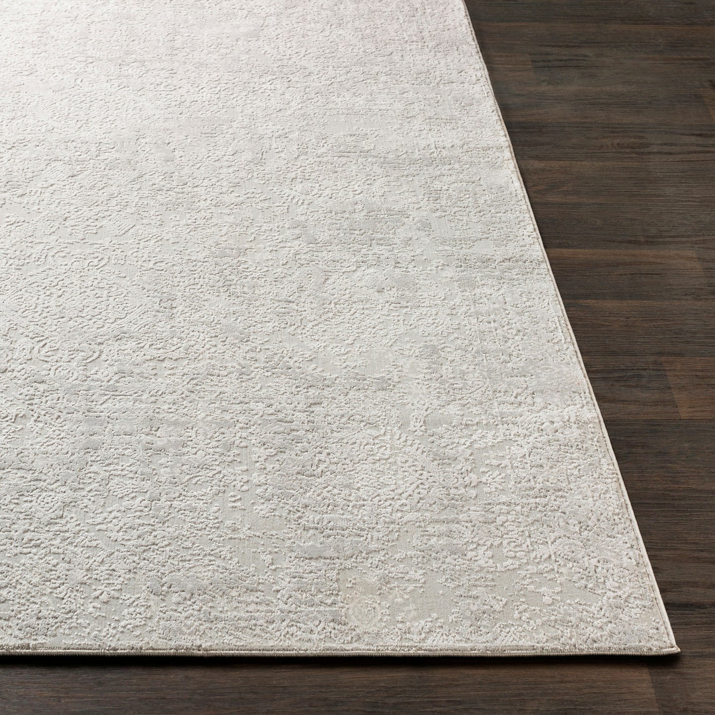 Surya Aisha Rug 5'3" Round Light Gray