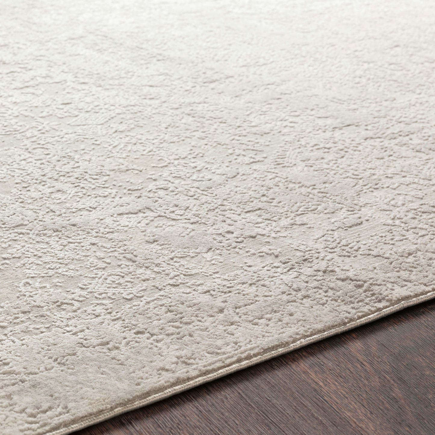 Surya Aisha Rug 5'3" Round Light Gray
