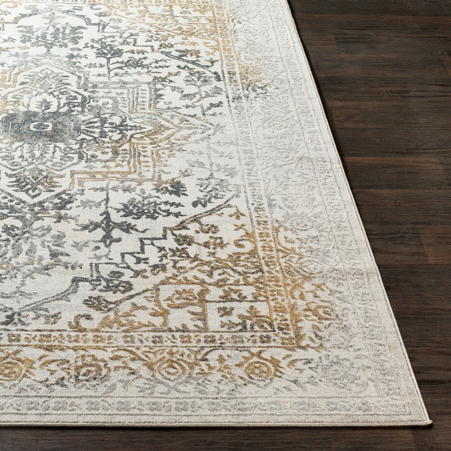 Surya Aisha Rug 5'3" Round Charcoal