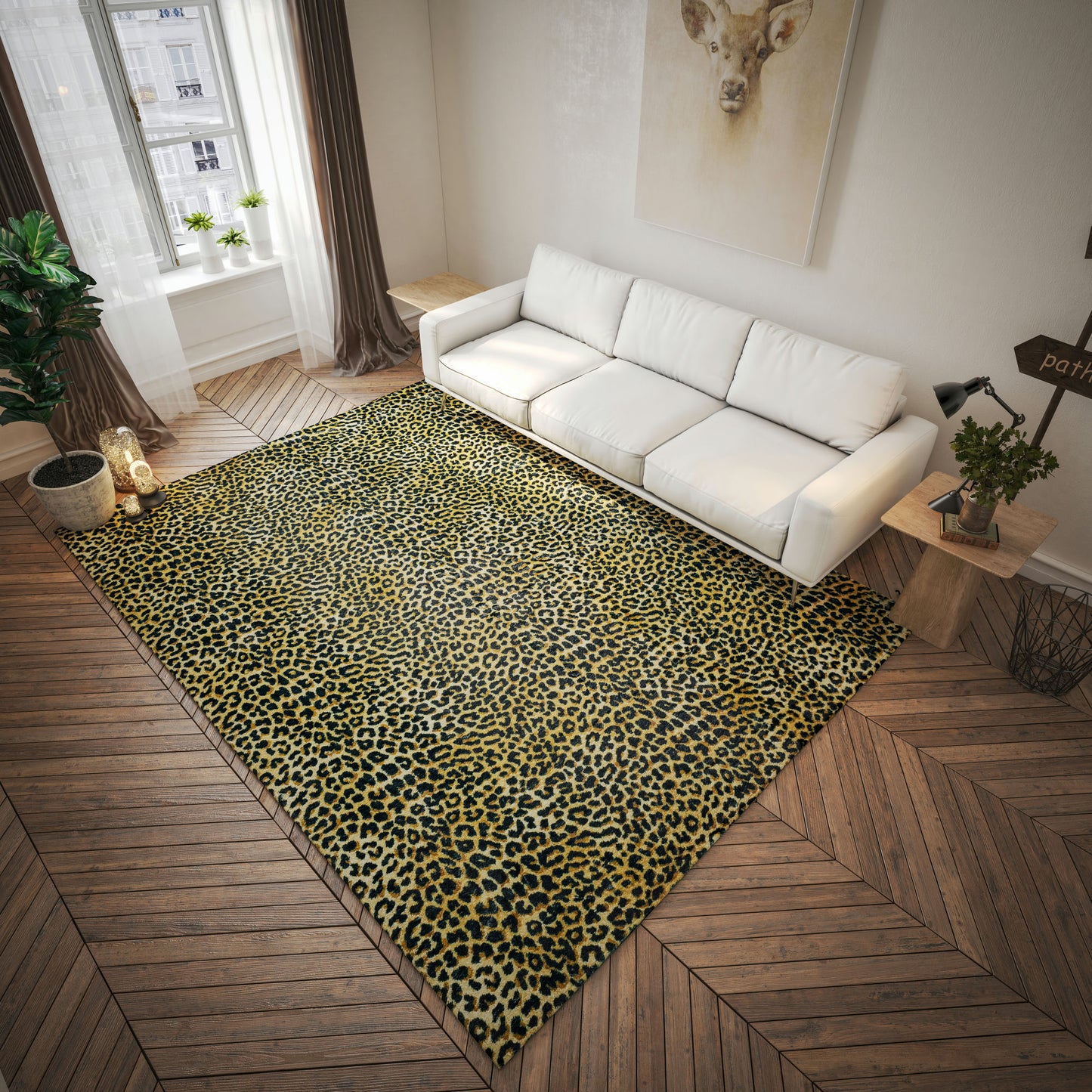 Akina AK2 Gold 1'8" x 2'6" Rug