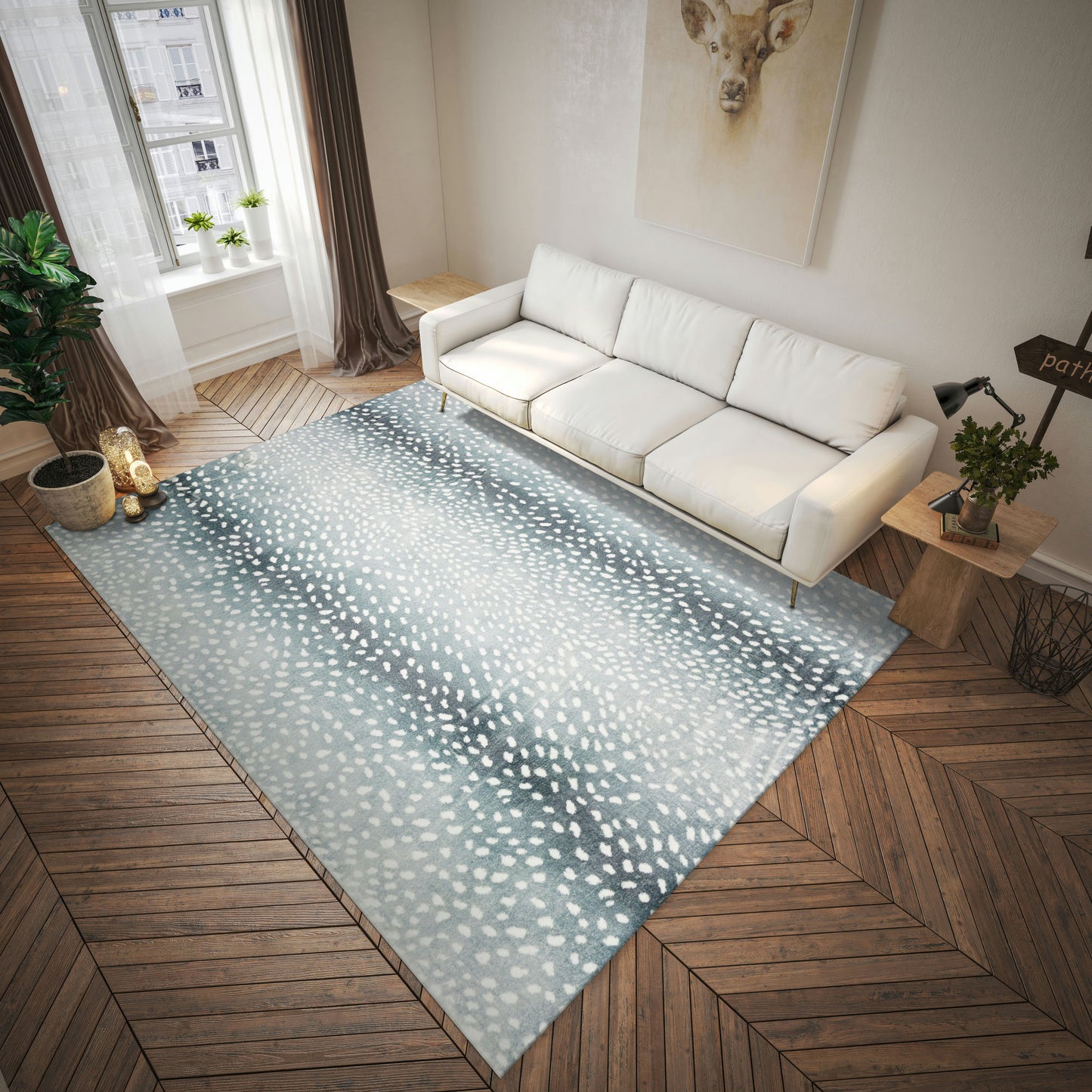 Akina AK3 Flannel 1'8" x 2'6" Rug