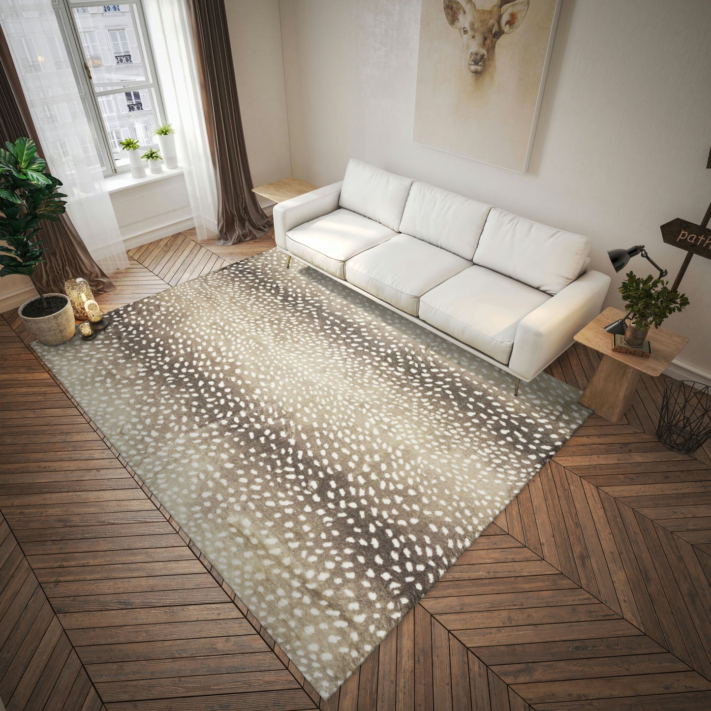 Akina AK3 Stone 1'8" x 2'6" Rug