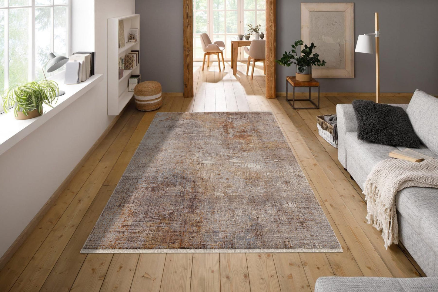Alcazar-Alc12217-Block-5.3X7.6-160X230 Area Rug