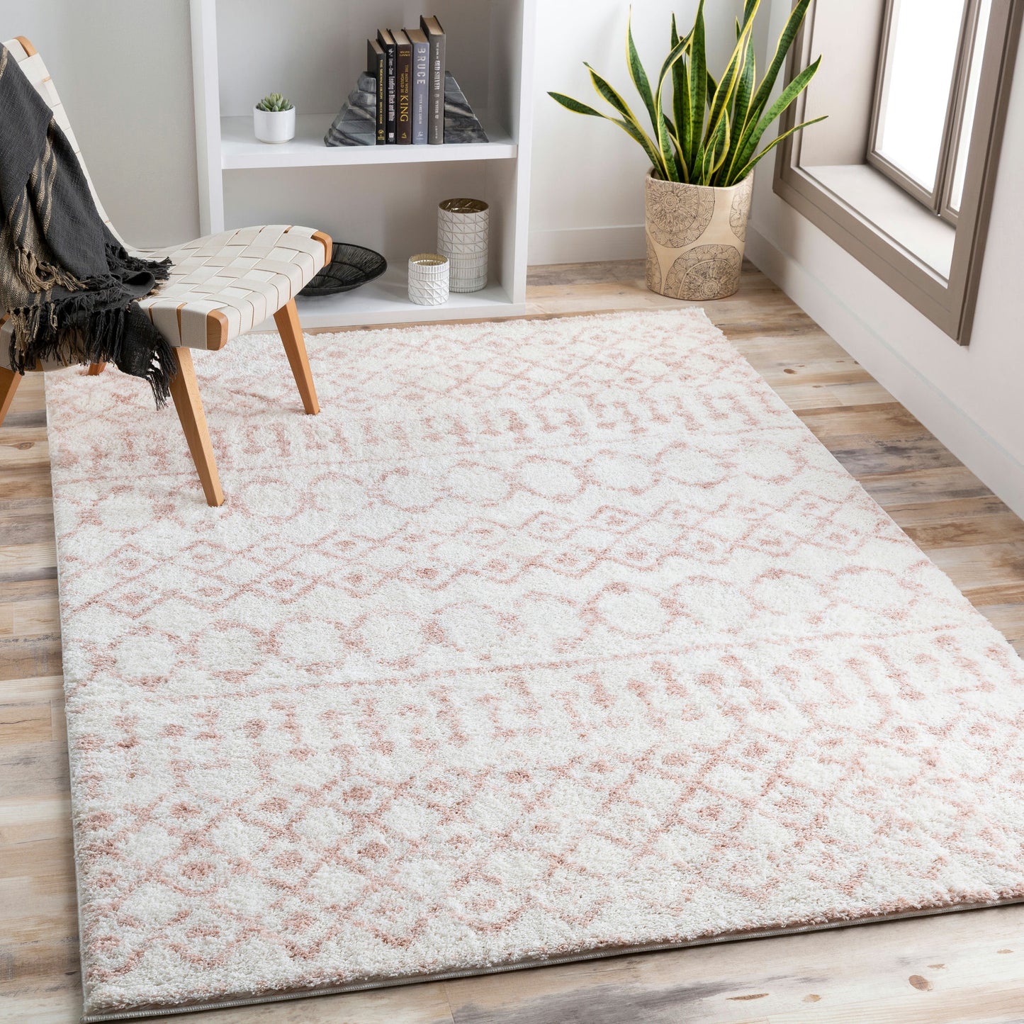 Surya Aliyah Shag Rug 6'7" X 9' Cream