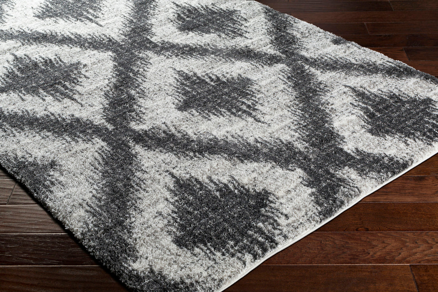 Surya Aliyah Shag Light Gray Rug 5'3" X 7'3"