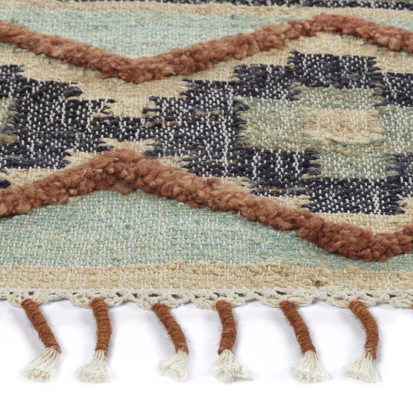 Kaleen Alejandra Collection Light Mint Throw Rug 2' x 3'