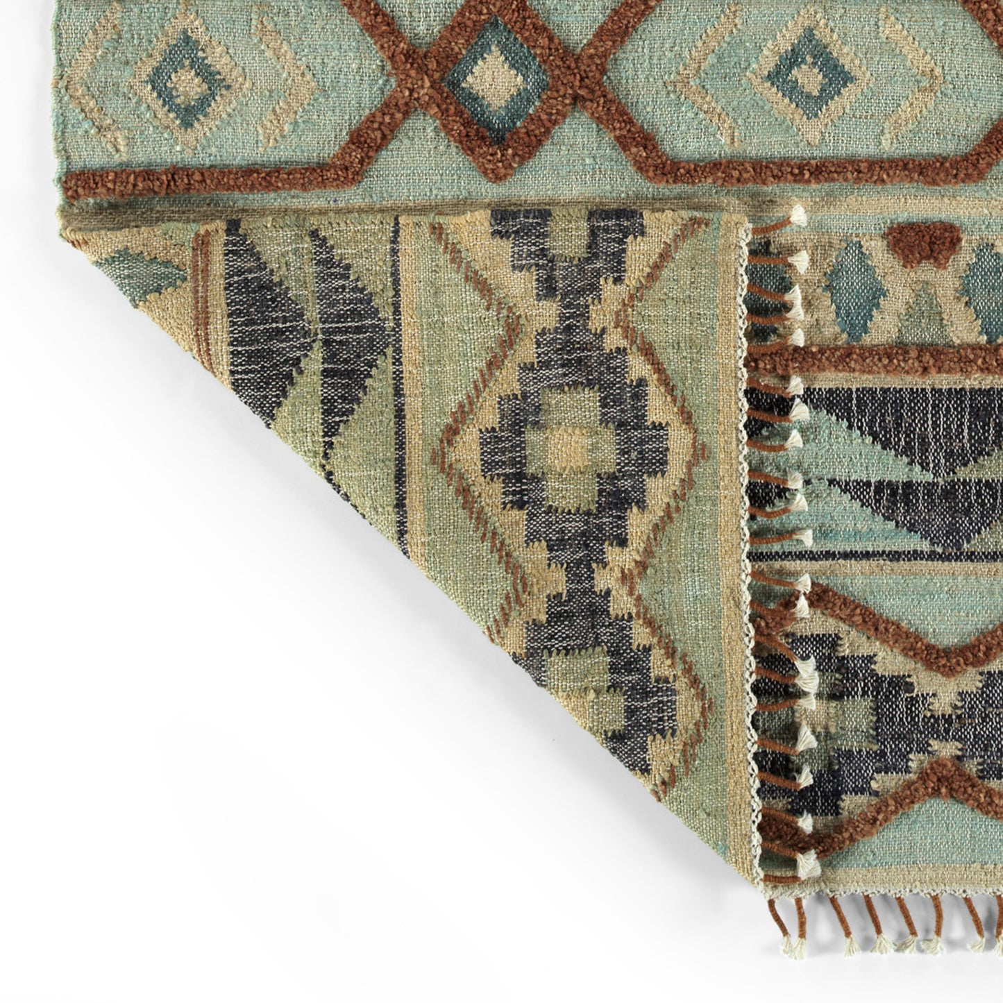 Kaleen Alejandra Collection Light Mint Throw Rug 2' x 3'