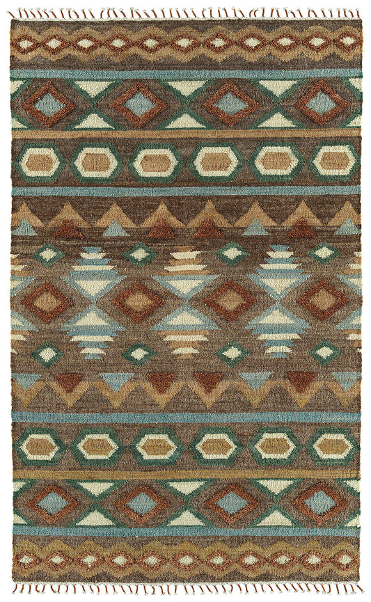 Kaleen Alejandra Collection Dark Brown Area Rug 8' x 10'